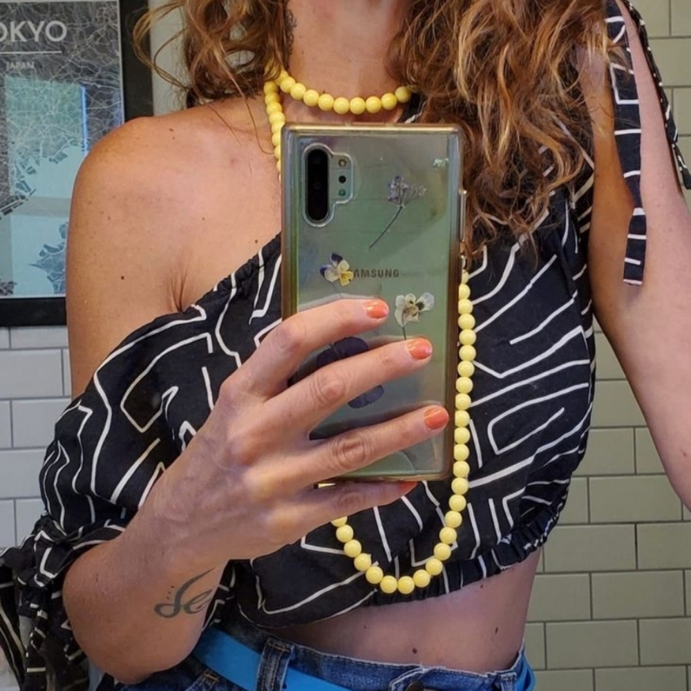 Third form linen crop top